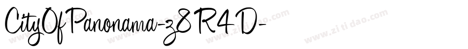 CityOfPanonama-z8R4D字体转换