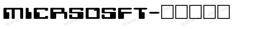micrsosft字体转换
