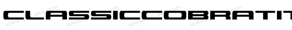 ClassicCobraTitleItalic-2oPX字体转换