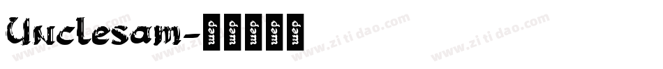 Unclesam字体转换