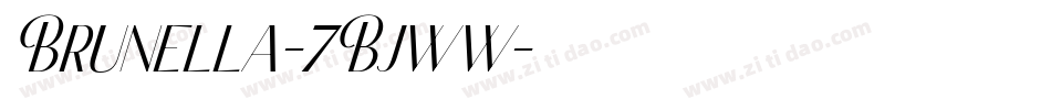 Brunella-7Bjww字体转换