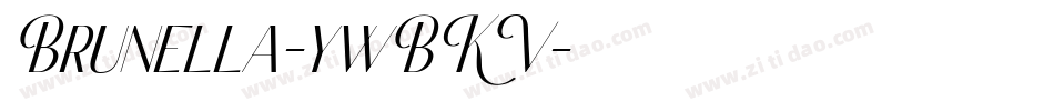 Brunella-ywBKV字体转换