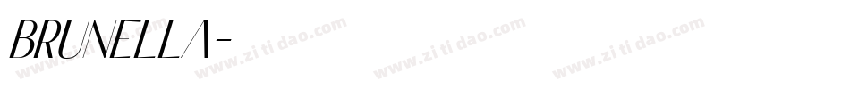 brunella字体转换