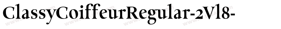 ClassyCoiffeurRegular-2Vl8字体转换