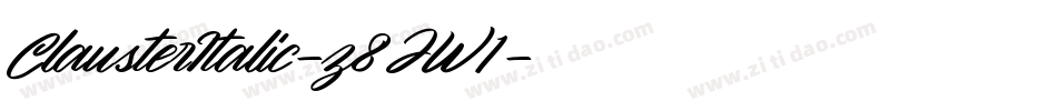 ClausterItalic-z8JW1字体转换