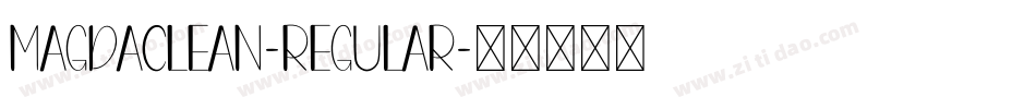 MagdaClean-Regular字体转换