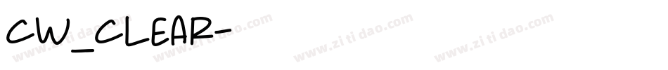 CW_CLEAR字体转换