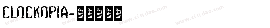 Clockopia字体转换