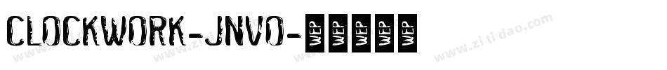 Clockwork-jnVO字体转换