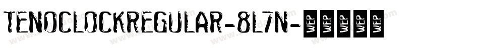 TenOClockRegular-8L7n字体转换
