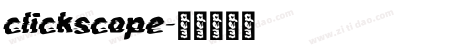 clickscope字体转换