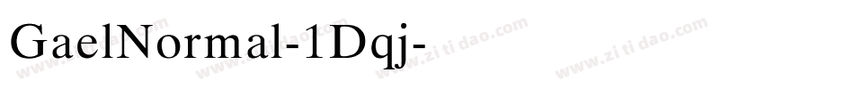GaelNormal-1Dqj字体转换