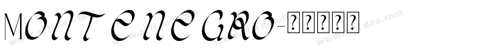 Montenegro字体转换