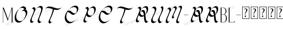 Montepetrum-rrBL字体转换