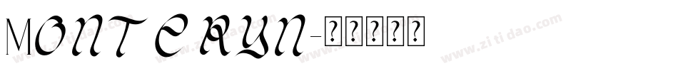 Monteryn字体转换