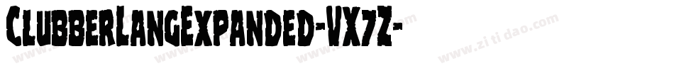 ClubberLangExpanded-VX7Z字体转换