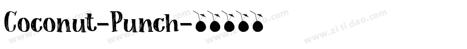 Coconut-Punch字体转换