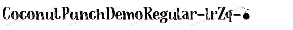 CoconutPunchDemoRegular-lrZq字体转换