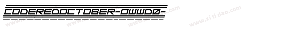 CodeRedOctober-owwd0字体转换