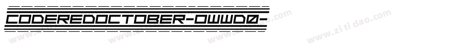 CodeRedOctober-owwd0字体转换