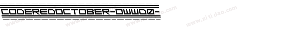 CodeRedOctober-owwd0字体转换