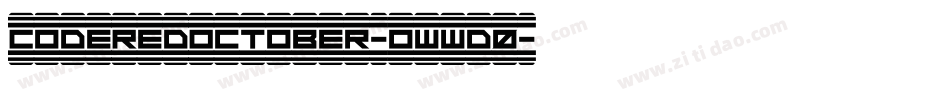 CodeRedOctober-owwd0字体转换
