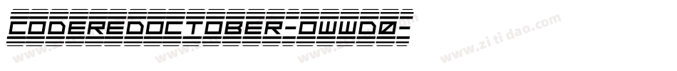 CodeRedOctober-owwd0字体转换