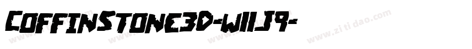 CoffinStone3D-w11J9字体转换