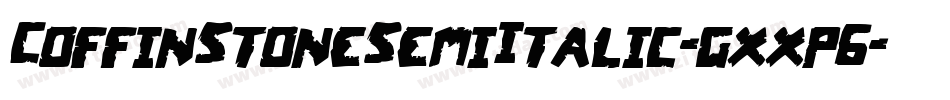 CoffinStoneSemiItalic-gxxp6字体转换