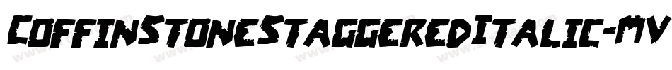 CoffinStoneStaggeredItalic-MVVOv字体转换