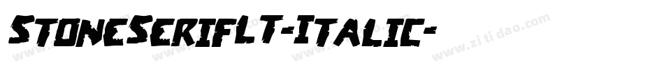 StoneSerifLT-Italic字体转换