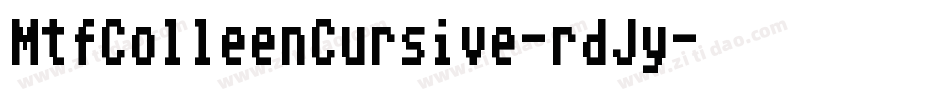 MtfColleenCursive-rdJy字体转换