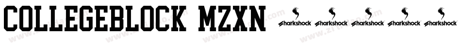 CollegeBlock-Mzxn字体转换