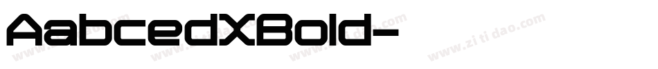 AabcedXBold字体转换