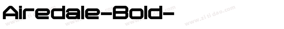 Airedale-Bold字体转换