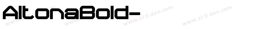 AltonaBold字体转换