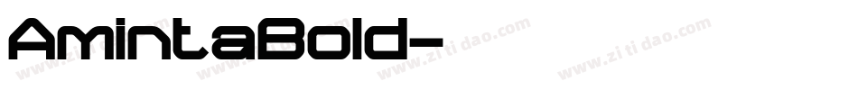 AmintaBold字体转换