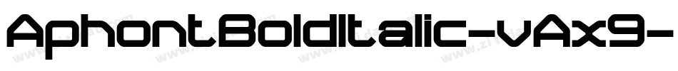 AphontBoldItalic-vAx9字体转换