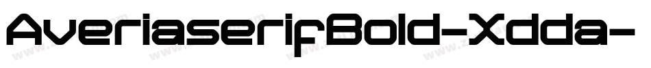 AveriaserifBold-Xdda字体转换