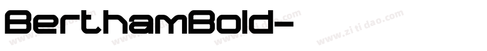 BerthamBold字体转换