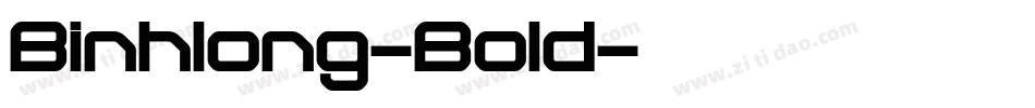 Binhlong-Bold字体转换