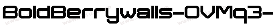 BoldBerrywalls-OVMq3字体转换