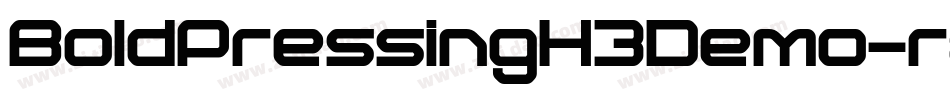 BoldPressingH3Demo-raeL字体转换