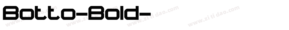 Botto-Bold字体转换
