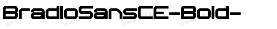 BradloSansCE-Bold字体转换