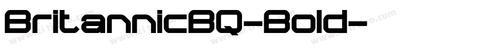 BritannicBQ-Bold字体转换