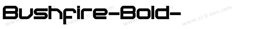 Bushfire-Bold字体转换