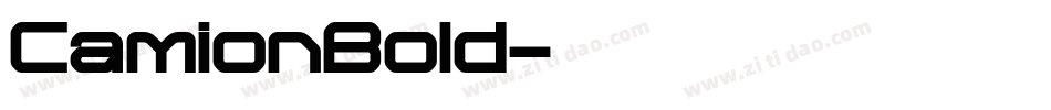 CamionBold字体转换