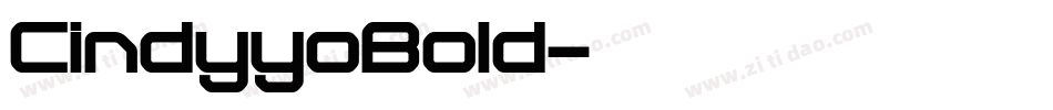 CindyyoBold字体转换