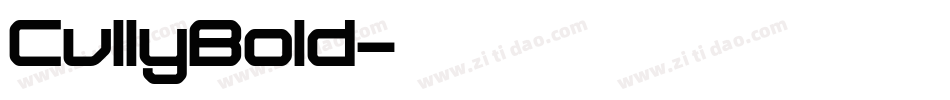 CullyBold字体转换